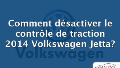 Comment désactiver le contrôle de traction 2014 Volkswagen Jetta?