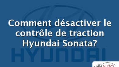 Comment désactiver le contrôle de traction Hyundai Sonata?