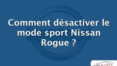 Comment désactiver le mode sport Nissan Rogue ?