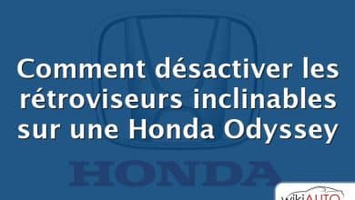 Comment désactiver les rétroviseurs inclinables sur une Honda Odyssey