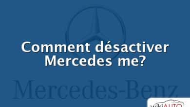 Comment désactiver Mercedes me?