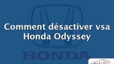 Comment désactiver vsa Honda Odyssey