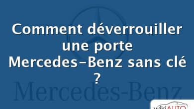 Comment déverrouiller une porte Mercedes-Benz sans clé ?