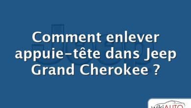 Comment enlever appuie-tête dans Jeep Grand Cherokee ?