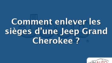 Comment enlever les sièges d’une Jeep Grand Cherokee ?