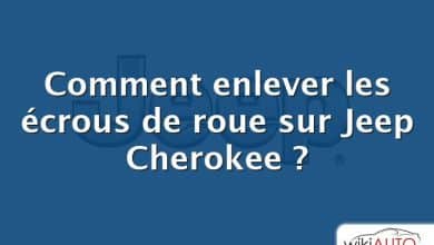 Comment enlever les écrous de roue sur Jeep Cherokee ?