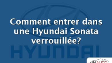 Comment entrer dans une Hyundai Sonata verrouillée?