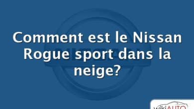 Comment est le Nissan Rogue sport dans la neige?