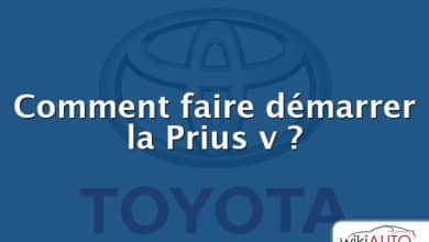 Comment faire démarrer la Prius v ?