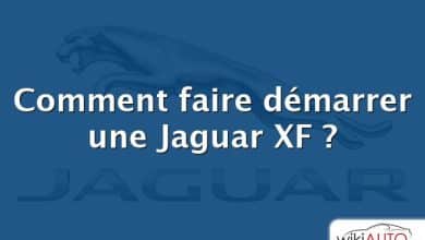 Comment faire démarrer une Jaguar XF ?