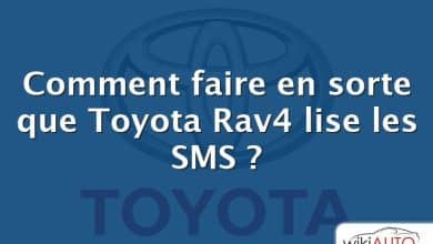 Comment faire en sorte que Toyota Rav4 lise les SMS ?