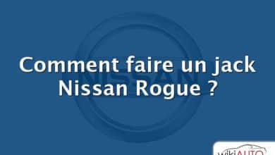 Comment faire un jack Nissan Rogue ?