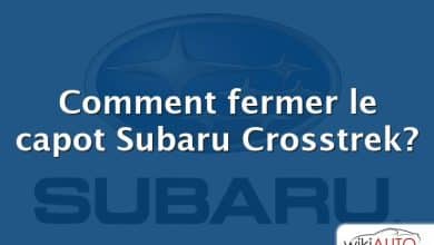 Comment fermer le capot Subaru Crosstrek?