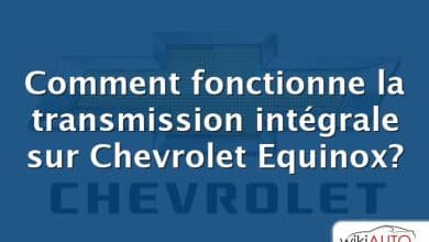 Comment fonctionne la transmission intégrale sur Chevrolet Equinox?