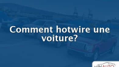 Comment hotwire une voiture?