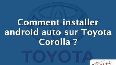 Comment installer android auto sur Toyota Corolla ?