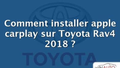 Comment installer apple carplay sur Toyota Rav4 2018 ?