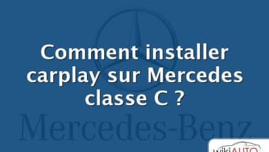 Comment installer carplay sur Mercedes classe C ?