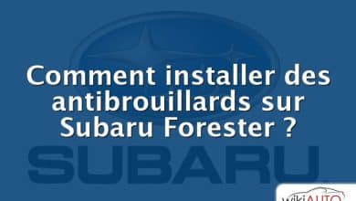 Comment installer des antibrouillards sur Subaru Forester ?