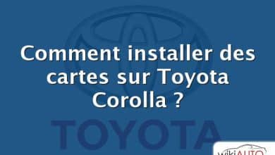 Comment installer des cartes sur Toyota Corolla ?