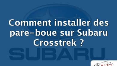 Comment installer des pare-boue sur Subaru Crosstrek ?
