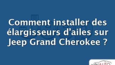 Comment installer des élargisseurs d’ailes sur Jeep Grand Cherokee ?