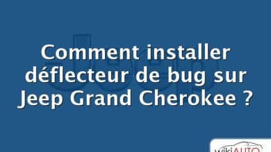 Comment installer déflecteur de bug sur Jeep Grand Cherokee ?