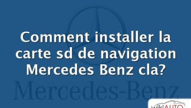 Comment installer la carte sd de navigation Mercedes Benz cla?