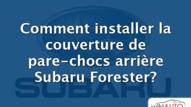 Comment installer la couverture de pare-chocs arrière Subaru Forester?