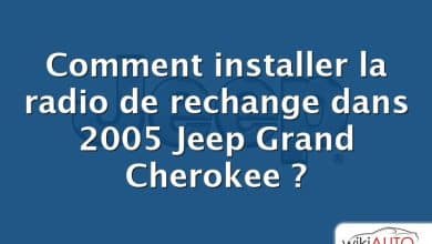 Comment installer la radio de rechange dans 2005 Jeep Grand Cherokee ?