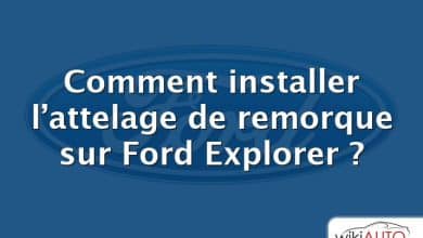 Comment installer l’attelage de remorque sur Ford Explorer ?