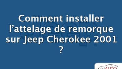 Comment installer l’attelage de remorque sur Jeep Cherokee 2001 ?