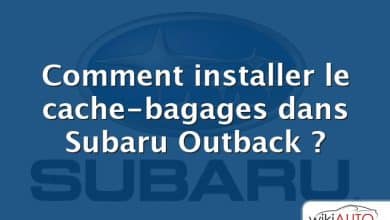 Comment installer le cache-bagages dans Subaru Outback ?