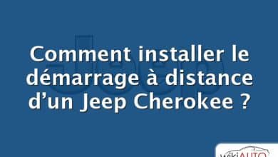 Comment installer le démarrage à distance d’un Jeep Cherokee ?