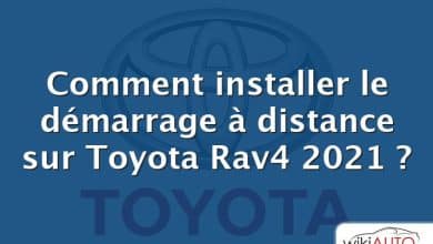 Comment installer le démarrage à distance sur Toyota Rav4 2021 ?