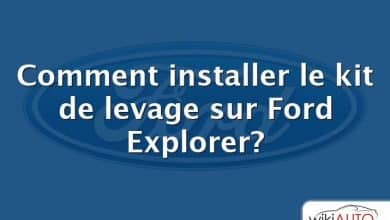 Comment installer le kit de levage sur Ford Explorer?