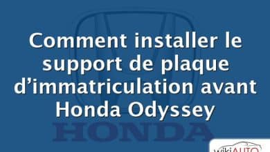 Comment installer le support de plaque d’immatriculation avant Honda Odyssey