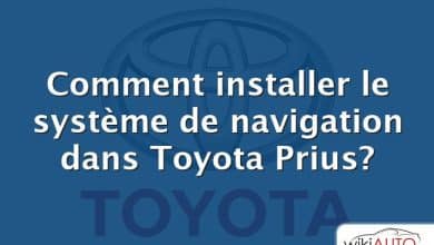 Comment installer le système de navigation dans Toyota Prius?