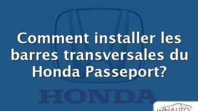 Comment installer les barres transversales du Honda Passeport?