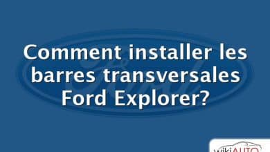 Comment installer les barres transversales Ford Explorer?