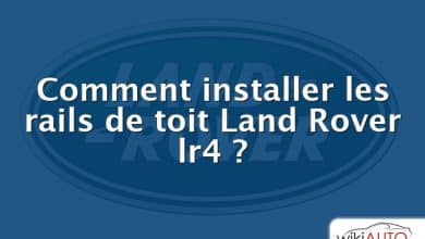 Comment installer les rails de toit Land Rover lr4 ?