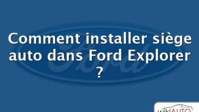 Comment installer siège auto dans Ford Explorer ?