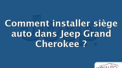 Comment installer siège auto dans Jeep Grand Cherokee ?