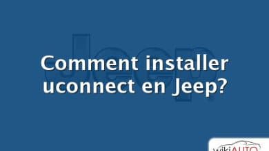Comment installer uconnect en Jeep?