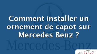 Comment installer un ornement de capot sur Mercedes Benz ?