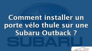 Comment installer un porte vélo thule sur une Subaru Outback ?