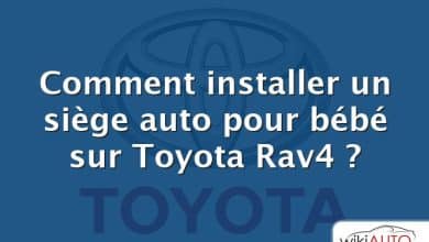 Comment installer un siège auto pour bébé sur Toyota Rav4 ?