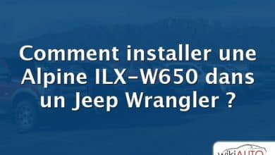 Comment installer une Alpine ILX-W650 dans un Jeep Wrangler ?