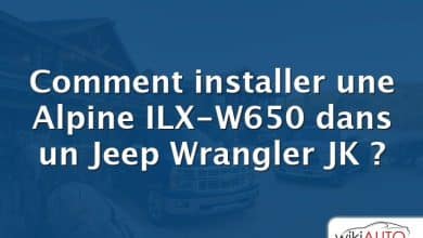 Comment installer une Alpine ILX-W650 dans un Jeep Wrangler JK ?