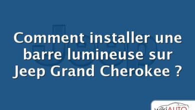 Comment installer une barre lumineuse sur Jeep Grand Cherokee ?